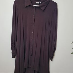 New Direction's thrifted brown long sleeve button shirt